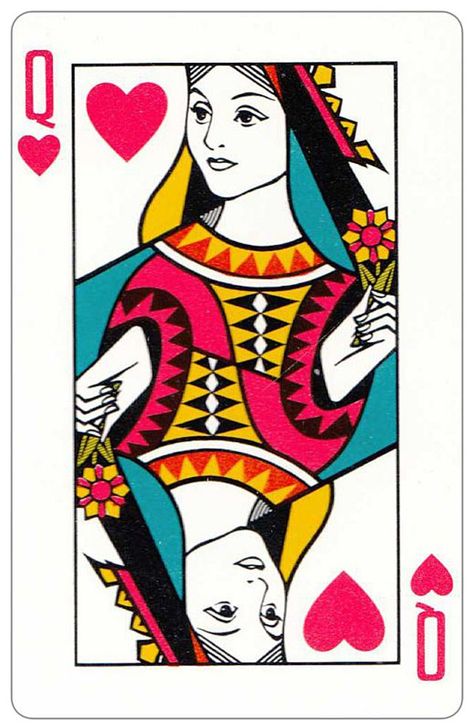 #PlayingCardsTop1000 – Oberg Son Eskilstuna Sweden Cards made for The Bofors Group – Queen of hearts Queen Of Hearts Card, Hearts Playing Cards, Playing Cards Art, The Queen Of Hearts, Playing Cards Design, Desenho Tattoo, Illustration Vintage, Poker Cards, Card Illustration