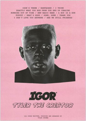 IGOR Tyler The Creator Large Poster or Canvas Art Print Maxi A1 A2 A3 A4 | eBay Igor Tyler The Creator, Diy Poster, Tyler The Creator Wallpaper, Bedroom Wall Collage, Movie Poster Wall, Picture Collage Wall, A4 Poster, Large Poster, Photo Wall Collage