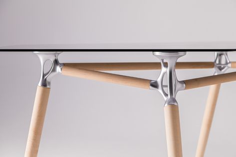 Generative Desk on Behance 3d Printed Furniture, Private Workspace, Computational Design, Compact Furniture, Sleek Desk, Wooden Columns, Folding Bed, 3d Printed Metal, Generative Design