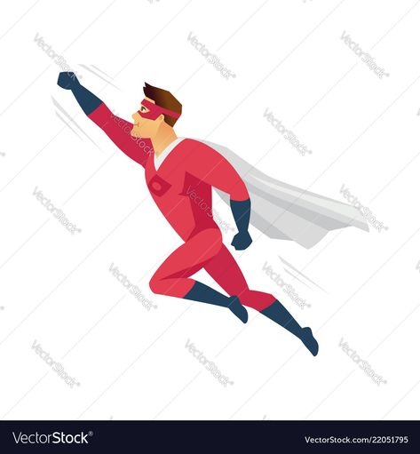 Flying superhero - modern cartoon people character Flying People, Superhero Flying, Flying Superhero, People Character, Superman Costume, Superman Costumes, Superhero Cartoon, Modern Cartoon, Body Template