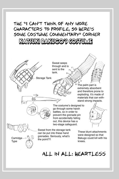 Bakugo's Hero Costume, Bakugou Character Sheet, Bakugou Reference Sheet, Mha Character Profiles, Bakugo Gauntlets Pattern, Bnha Hero Costumes, Bakugo Hero Costume, Bakugo Katsuki, Bakugou Katsuki