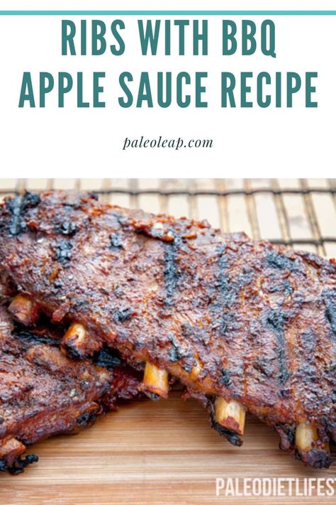 Apple Rub For Pork, Apple Bbq Sauce Recipe, Ribs Marinade Recipe, Pork Ribs Grilled, Ribs Recipes, Pork Back Ribs, Rib Sauce, Crockpot Ribs, Pork Sauce