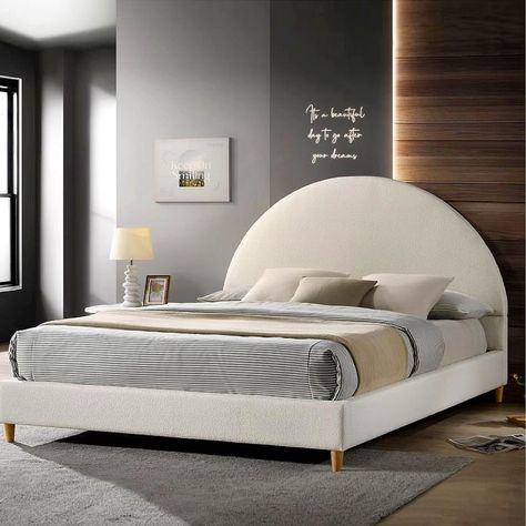 Cloud Bed Frame, Round Headboard, Twin Size Bed Frame, Arched Headboard, Queen Size Platform Bed, Full Size Bed Frame, Curved Headboard, Full Bed Frame, King Size Bed Frame