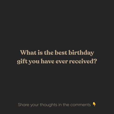 Question of the day! Share with us your favourite birthday gift you have received in the past. 🎁 Get baking on your next Cake! #qotd #instagood #gifts #happybirthday #party #celebratewithcake #startacake Bad Gifts, Best Birthday Gift, Question Of The Day, Best Birthday Gifts, The Worst, Birthday Gift, The Day, The Past, Happy Birthday