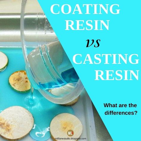 Learn the differences between Coating Epoxy and Casting Epoxy. Resin Vs Epoxy, Uv Resin Vs Epoxy, Resin Notebook, Epoxy Resin Supplies, Boy Crafts, Resin Things, Resin Tips, Resin Bubble, Resin Arts