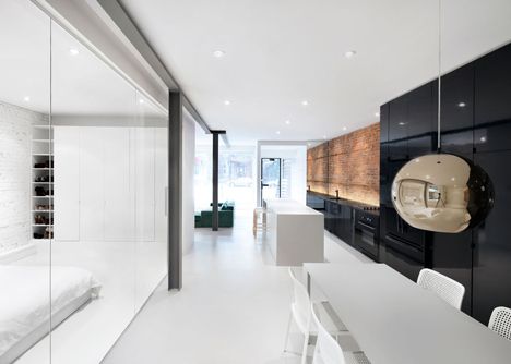 Espace St-Denis by Anne Sophie Goneau Futuristic Apartment, Apartment Renovation, Design Del Prodotto, Montreal Canada, Residential Interior, Best Interior, Modern Interior Design, Modern House Design, Interior Spaces