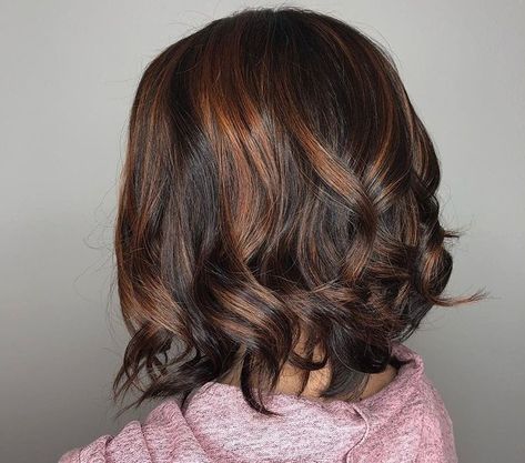 Cocoa Cinnamon Hair Color, Cinnamon Hair Color, Cinnamon Balayage, Cinnamon Hair Colors, Natural Dark Hair, Hair Colour Ideas, Highlights For Dark Brown Hair, Cinnamon Hair, Partial Highlights