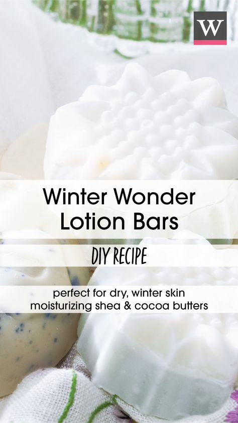 Winter Lotion Bars Recipe, Winter Lotion, Business Merchandise, Diy Body Lotion, Diy Spa Treatments, Homemade Body Wash, Lotion Bars Diy, Homemade Lotion Bars, Lotion Bars Recipe