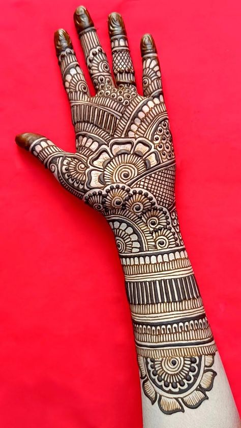 મેંદી ડિઝાઇન, Mehndi At Home, Beautiful Simple Mehndi Design, Simple Arabic Mehndi Designs, Tato Henna, Mehndi Designs 2018, Mehndi Designs Bridal Hands, Full Hand Mehndi, Mehndi Designs For Kids