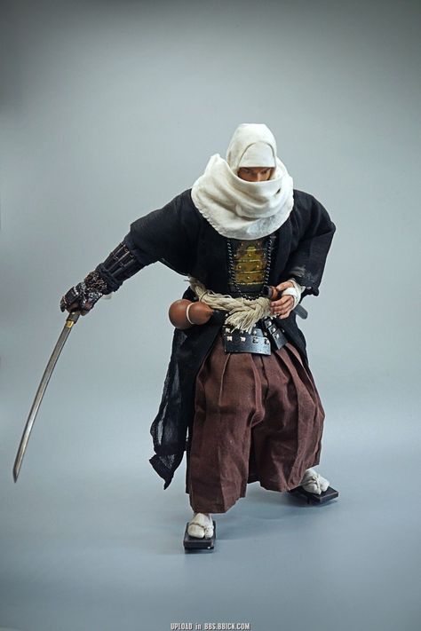 Monk Warrior, Samurai Clothing, Ronin Samurai, Action Pose Reference, Japanese Warrior, Concept Clothing, Samurai Art, Human Poses Reference, Human Poses