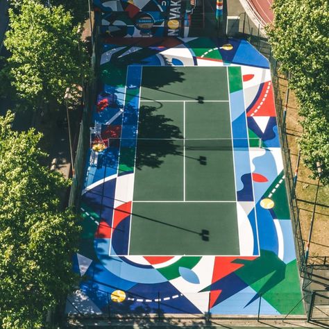 Tennis Court Design, City Skylines Game, Fitness Park, Indoor Tennis, Tennis Aesthetic, Tennis Party, Gym Room At Home, Outdoor Play Areas, Outdoor Park