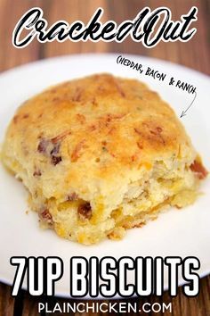 7 Up Biscuits Recipe, 7up Biscuits, Best Biscuits, Cracked Out, Pan Relleno, Bisquick Recipes, Biscuit Bread, Biscuit Rolls, Breakfast And Brunch