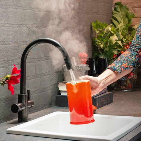 Best boiling water taps 2023: how to pick the right one for your kitchen | Ideal Home Boiling Water Tap, Kitchen Ideals, Carbonated Water, Smart Water, Boiling Water, Kitchen Taps, Water Temperature, Water Tap, Water Filter