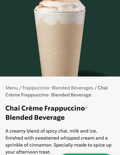 Chai Creme Frappuccino, Sweetened Whipped Cream, Whipped Cream, Spice Things Up, Sprinkles, Cinnamon, Cream, Tableware