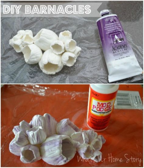 Whats Ur Home Story: Clay barnacles Barnacle Art, Clay Barnacles, Grow Crystals, Iod Molds, Mermaid Garden, Beachy Crafts, Paper Jewellery, Bateau Pirate, Shell Craft