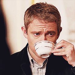 Jawn better put his cup back in it's saucer now gif Martin Freeman Funny, People Drinking Tea, Sherlock Gif, Tea Meme, People Drinking, Mrs Hudson, Dr Watson, Sir Arthur Conan Doyle, Sherlock John