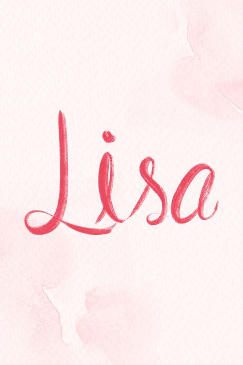 Lisa name script psd pink font | free image by rawpixel.com / busbus Lisa Name, Outline Fonts, Amazing Food Decoration, Calligraphy Words, Modern Calligraphy Fonts, Hot Heels, Font Free, Sans Serif Fonts, Calligraphy Fonts