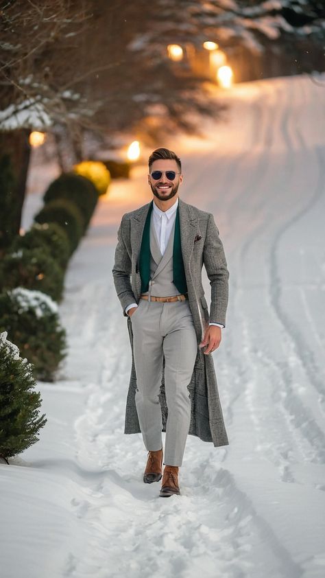 Discover the ultimate men's Christmas outfit inspiration showcasing classy formal casual and black party styles Get ideas for classy formal and casual fashion for the holiday season with stylish pictures for formal and casual fashion styles Elevate your holiday parties with green-themed outfits Korean Men Wedding Outfit, New Years Outfit For Men, Mens Fashion New Years Eve Outfits Men, Winter Wedding Guest Outfit Men, Mens Christmas Outfit Formal, Christmas Outfit Formal, Grwm Men, Men Church Outfit, Christmas Outfits For Men