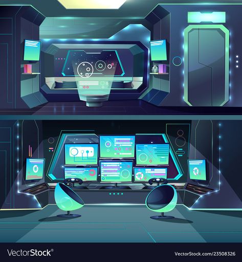 Cartoon Interior, Futuristic Spaceship, Cartoon Spaceship, Technology Design Graphic, Spaceship Interior, Spaceship Art, Game Interface, Futuristic Interior, Rocket Science