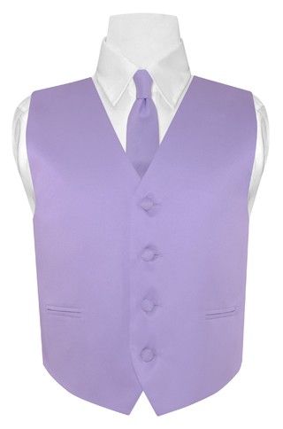 Lavender Color Dress Vest And NeckTie Set | Covona Boys Size 10 Purple Quinceanera Ideas, Quince Chambelanes Outfits, Tangled Quince, Rapunzel Quince, Purple Quince Dress, Chambelanes Outfits Quinceanera, Chambelan Outfits, Quinceanera Dama Dresses, Vestido Color Lila