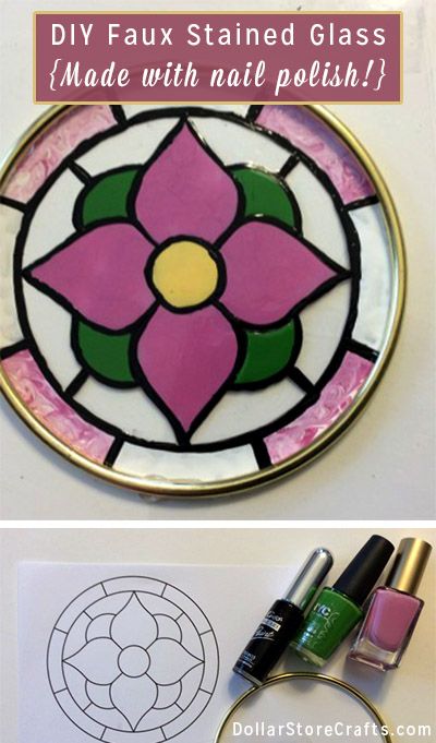 Use clear plastic containers to create faux stained glass suncatchers! They are as easy to make as they are pretty to look at. Diy Stained Glass Window, Diy Staining, Nail Polish Crafts, Glass Suncatchers, Clear Plastic Containers, Mosaic Stained, Glass Diy, Stained Glass Paint, Making Stained Glass