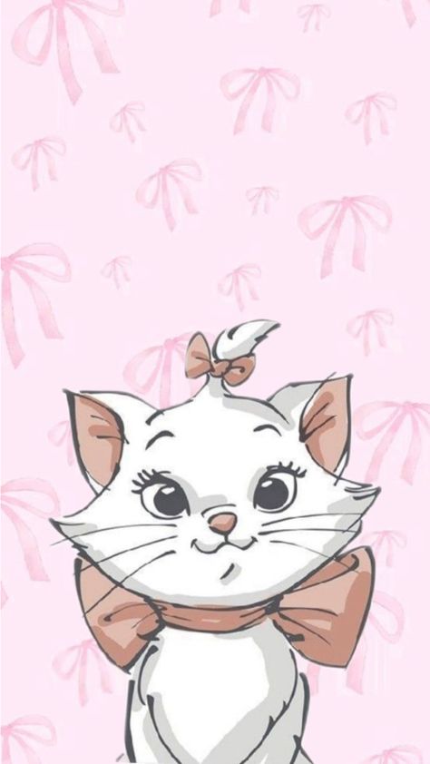 Wallpaper Disney Lock Screen, Marie Disney, Marie Cat, Mother Cat, Disney Phone Wallpaper, Alley Cat, Hand Art Drawing, Cat Wallpaper, Hand Art