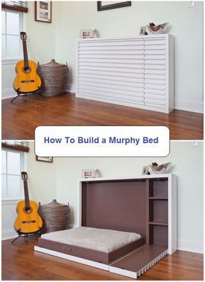 Diy Murphy Bed Ideas, Murphy Bed Ideas, Diy Murphy Bed, Build A Murphy Bed, Best Murphy Bed, Murphy Bed Ikea, Murphy Bed Desk, Modern Murphy Beds, Murphy Bed Diy