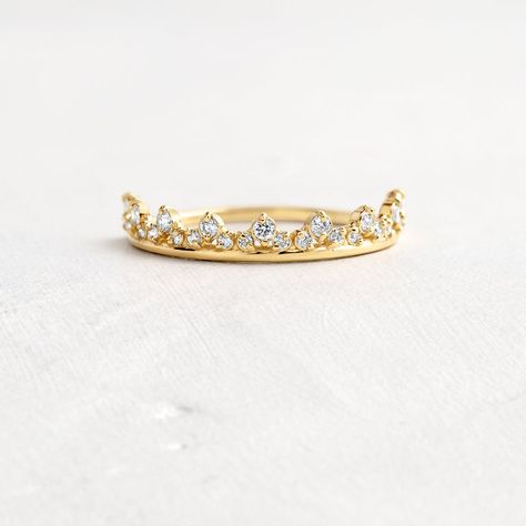 Handcrafted Wedding Bands | Melanie Casey Fine Jewelry Wedding Ring Stack, Band Gifts, Crown Ring Princess, Queen Rings, Melanie Casey, Dainty Wedding Ring, Promise Band, The Bling Ring, Dainty Gold Bracelet