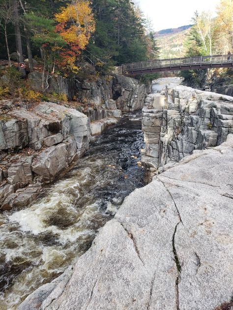 On The Edge of Rocky Gorge in Fall Kancamagus Highway, White Mountain National Forest, White Mountain, Lynx, National Forest, On The Edge, Rocky Mountains, New Hampshire, Hush Hush