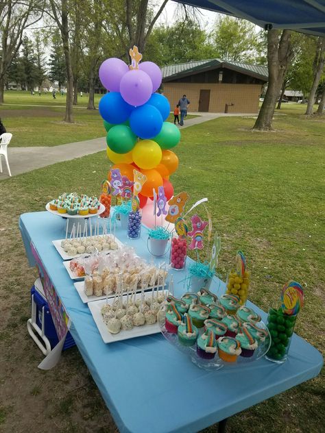 Care Bears Treat Table, Care Bear Table Decorations, Care Bear Dessert Table, Care Bear Treats, Bear Dessert Table, Care Bear Birthday, Baby Shower Treats, Party 2023, Baby Gender Reveal