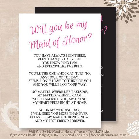 Bff Ideas, Groom Gift From Bride, Maid Of Honor Card, Proposal Letter, Be My Maid Of Honor, Wedding Bridesmaids Dresses Blue, Maid Of Honor Proposal, Asking Bridesmaids, Bridesmaid Invitation