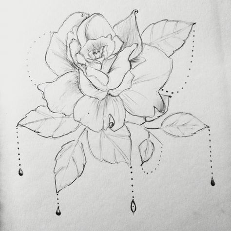 Rough tattoo sketch idea... Rose tattoo with beads / gems Rough Tattoo, Phrase Tattoos, Necklace Tattoo, Tattoo Sketch, Piercing Ideas, Rose Tattoo, Shoulder Tattoo, Tattoo Sketches, Flower Tattoos