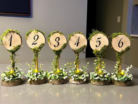 Enchanted Forest Theme Table Decor, Enchanted Forest Quinceanera Centerpiece Night Lights, Floral Forest Theme Debut, Enchanted Forest Party Doorgifts, Enchanted Forest Table Numbers, Enchanted Forest Candle Holders, Tolkien Wedding, Forest Wedding Decorations, Harry Potter Party Decorations