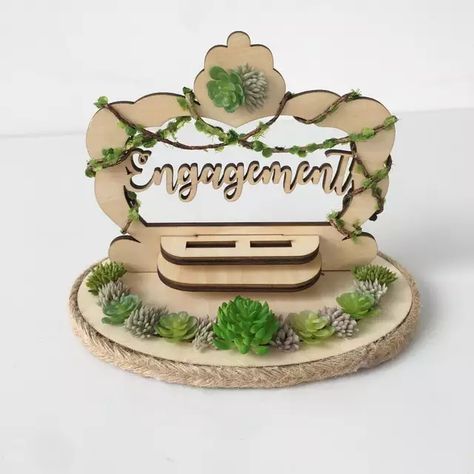 Online Shop 1pcs wooden Anniversary Engagement personalized Rustic flower ring box custom name ring pillow wedding | Aliexpress Mobile Personalized Wedding Ring Holder, Holiday Diy Decorations, Rustic Engagement Rings, Flower Anniversary, Wedding Ring Holder, Wooden Wedding Ring, Personalized Wedding Rings, Ring Pillows, Wooden Ring Box