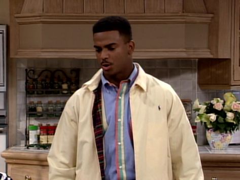 Banks Haircut, Carlton Banks, Alfonso Ribeiro, Fresh Prince Of Bel Air, Prince Of Bel Air, Product Placement, Ralph Lauren Jacket, Fresh Prince, 90s Mens