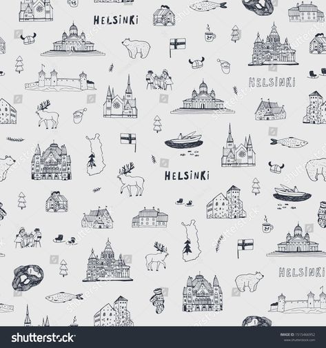 Finland Illustration, Finnish Tattoo, Sweden Tattoo, Finland Aesthetic, Finland Map, Theme Tattoo, Tattoo People, Gift Inspiration, Aesthetic Tattoo