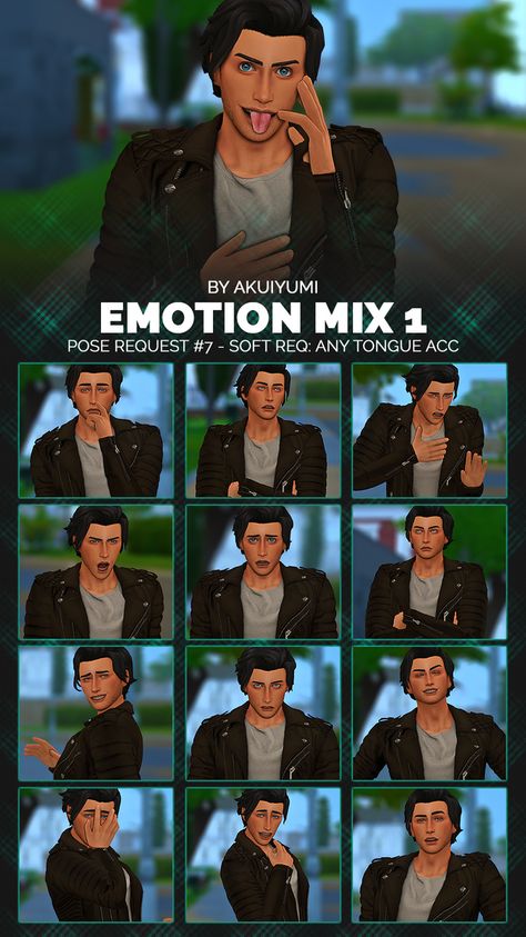 Sims 4 Expression Poses, Emotion Poses Sims 4, Sims 4 Emotion Poses, Sims4 Poses, Deco Sims, Sims Finds, Sims Poses, Ts4 Poses, 4 Poses