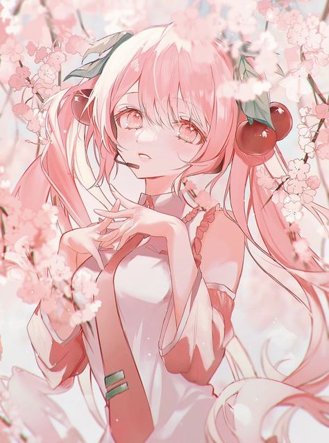 Sakura Miku, Miku Chan, Digital Art Girl, Anime Poses Reference, Anime Poses, Hatsune Miku, Pink Hair, Anime Character Design, Vocaloid