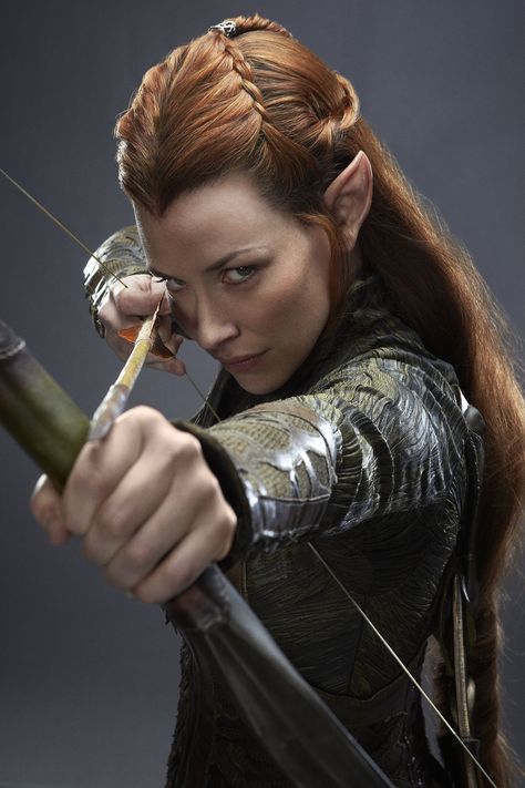 Tauriel was a Wood-elf of Mirkwood, and captain of the Elven guard of Thranduil's Woodland Realm. Tauriel is a non-canonical character; invented not by J.R.R. Tolkien, but for Peter Jackson's The Hobbit film trilogy. 1 Portrayal in adaptations 1.1 The Hobbit film trilogy 1.1.1 The Desolation of Smaug 1.1.2 The Battle of the Five Armies 1.1.3 Tauriel's fate 1.2 Voice dubbing actors 1.3 Video games 1.4 Behind the scenes 1.5 Controversy 2 Character 3 Etymology 4 Trivia 5 Gallery 6 References I do n Hobbit Cosplay, Legolas And Tauriel, The Hobbit Movies, Desolation Of Smaug, Wood Elf, Tauriel, Evangeline Lilly, Bow And Arrow, Thranduil