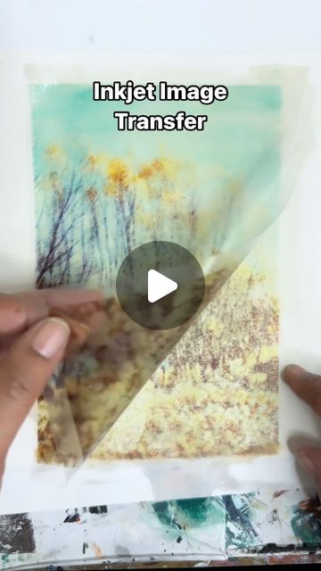 Mixed Media Art by Trina on Instagram: "Inkjet Image Transfer  Making cool pictures with Weliu inkjet transparency film, hand sanitizer, and Rives BFK paper. It’s like magic on my desk! ✨   #ArtMagic #DIYFun #crafttime #injetimagetransfer #inkjettransfer" Gel Printing Photo Transfer, Transparency Film Crafts, Transfer Artist Paper, Wood Transfer Picture Inkjet Printer, Gelli Print Photo Transfer, Gelli Plate Printing Photo Transfer, Transfer Images, Gelli Arts, Photo Transfer