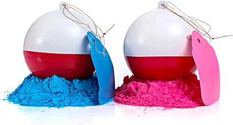 Amazon.com: Gender Reveal Fishing Ball 2 Pack | Pink & Blue Set | Exploding Powder Red and White Fishing Bobber Lure | Gender Reveal Party Ideas | Ultimate Party Supplies : Sports & Outdoors Fishe Gender Reveal, Bobbers Or Bows, Fishing Baby Announcement, Fishing Gender Reveal, Football Gender Reveal, Baby Shower Fishing, Fishing Baby, Baby Gender Reveal Party Decorations, Confetti Gender Reveal