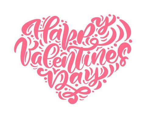 Calligraphy phrase "Happy Valentine's Day" in Heart shape Valentines Calligraphy, Happy Valentines Day Calligraphy, Coastal Virginia, Valentine Drawing, Chautauqua Lake, Valentine Words, Writing Fonts, Calligraphy Handwriting, Valentine Treats