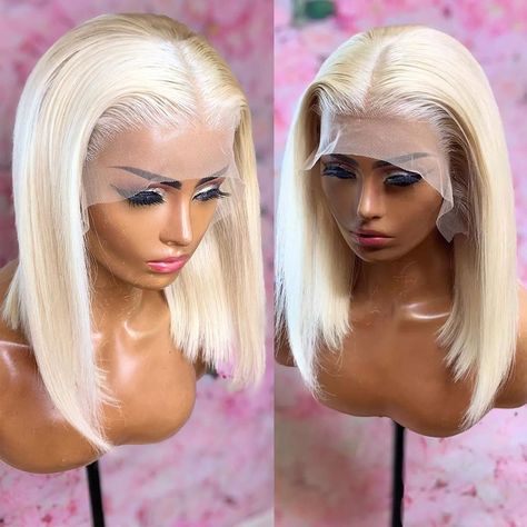 Cherry Whip, Straight Hair Highlights, Long Bob Blonde, Hairstyles Drawing, Decor Salon, Full Lace Frontal, Blonde Bob Wig, Human Hair Lace Front Wigs, Straight Weave Hairstyles