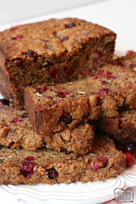 Cranberry Banana Bread is made with flavorful fresh cranberries, sweet bananas, cinnamon & nutmeg to make this fantastic take on traditional banana bread. Cranberry Sauce Bread Recipes, Cranberry Sauce Bread, Banana Cranberry Bread, Cranberry Banana Bread, Apple Banana Bread, Cranberry Nut Bread, Made To Be A Momma, Cranberry Bread Recipes, Applesauce Bread