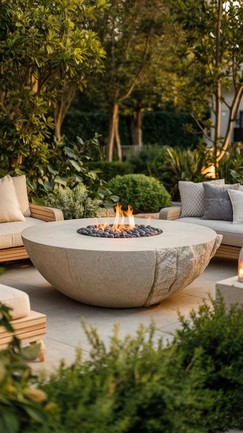 Explore our curated list of backyard fire pit ideas to transform your outdoor space into a cozy retreat perfect for entertaining and relaxing evenings. Bbq Pits Ideas Backyards, Fire Pit Garden Ideas, Backyard Fire Pit Ideas, Fire Pit Garden, Backyard Fire Pit, Fire Pit Ideas, Modern Fire Pit, Backyard Fire, Fire Pit Backyard