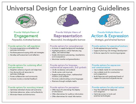 12_udl_guidelines Udl Classroom, Universal Design For Learning, Lesson Plan Examples, Learning Framework, Curriculum Design, Differentiated Instruction, Design Technology, Instructional Design, Educational Psychology