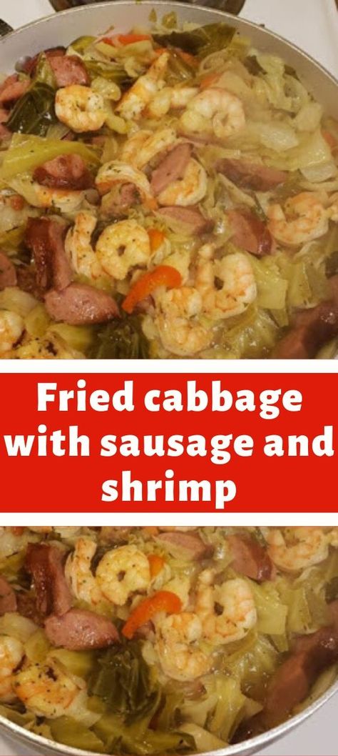 Shrimp Healthy Recipes, Cabbage Recipes With Sausage, Sausage And Shrimp Recipes, Sausage And Cabbage Skillet, Cabbage With Sausage, Cabbage And Smoked Sausage, Cabbage Beef, Cabbage Recipes Southern, Shrimp Healthy