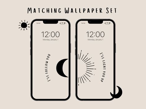 #Moon_Sun_Wallpaper #Set_Wallpaper_Couple #Wallpaper_Pair #Digital_Art_Studio Set Wallpaper Couple, Matching Wallpapers Aesthetic, Matching Wallpapers For Couples, Couple Matching Wallpaper Aesthetic, Couple Wallpaper Matching, Pastel Highlights, Sun Wallpaper, Bff Matching, Wallpaper Set