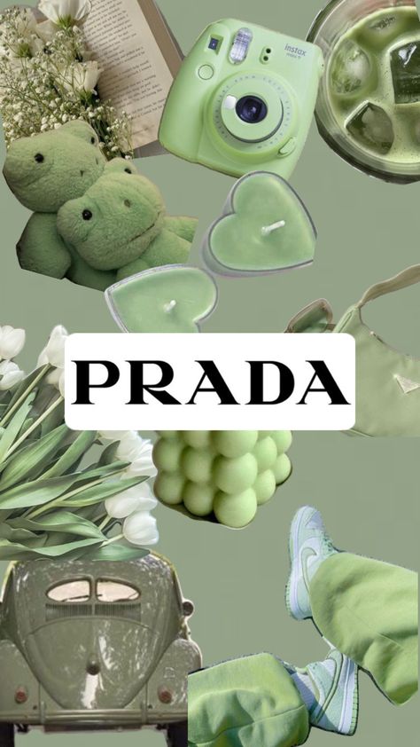 Green, Prada Prada Green, Collage Making, Instax Mini, Different Colors, Prada, Collage, Green