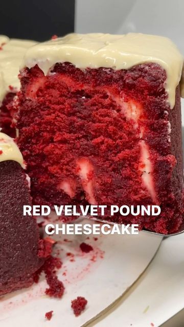 Red Velvet Swirl Pound Cake, Red Velvet Cheesecake Pound Cake, Pound Cheesecake, Red Velvet Pound Cake Recipe, Red Velvet Pound Cake, Red Velvet Cake Recipe Easy, 7up Cake, Xmas Cookies Recipes, Easy Pudding